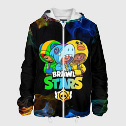 Куртка с капюшоном мужская Brawl Stars Leon Trio, цвет: 3D-белый