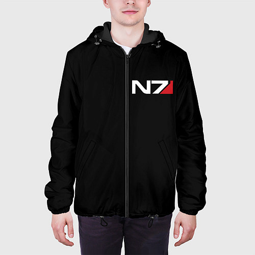 Мужская куртка MASS EFFECT N7 / 3D-Черный – фото 3