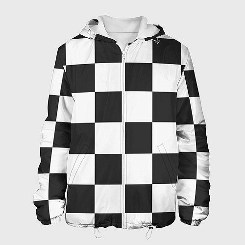 Мужская куртка Шахматка / 3D-Белый – фото 1