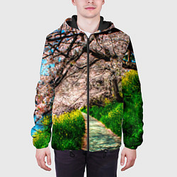 Куртка с капюшоном мужская Весна 2020, цвет: 3D-черный — фото 2
