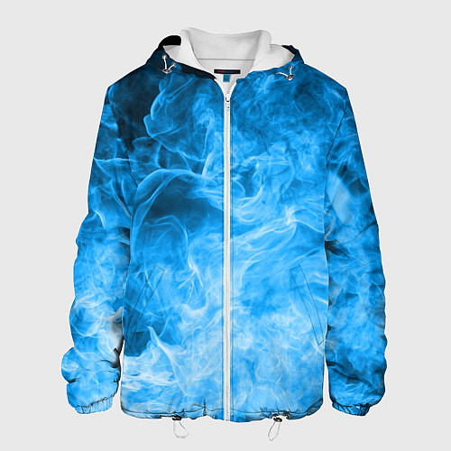 Мужская куртка ОГОНЬ BLUE / 3D-Белый – фото 1