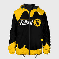 Куртка с капюшоном мужская FALLOUT76, цвет: 3D-черный