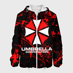 Куртка с капюшоном мужская Umbrella Corporation, цвет: 3D-белый