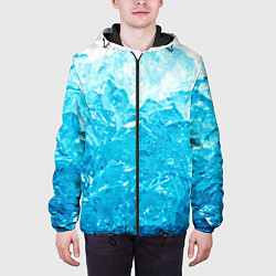 Куртка с капюшоном мужская Лёд, цвет: 3D-черный — фото 2