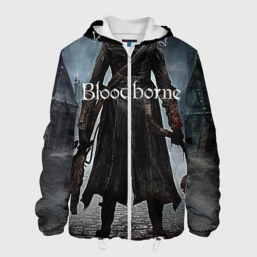 Мужская куртка Bloodborne / 3D-Белый – фото 1