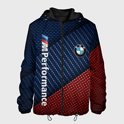 Куртка с капюшоном мужская BMW PERFORMANCE, цвет: 3D-черный