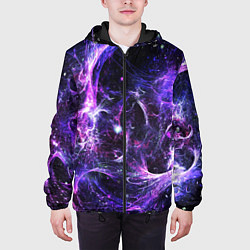 Куртка с капюшоном мужская SPACE, цвет: 3D-черный — фото 2