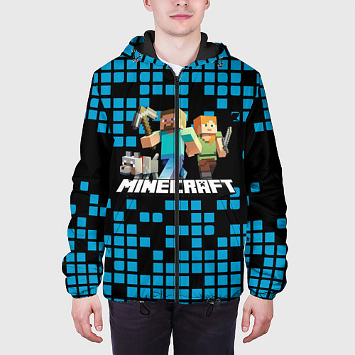 Мужская куртка Minecraft / 3D-Черный – фото 3