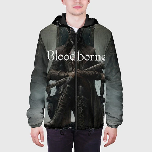 Мужская куртка Bloodborne / 3D-Черный – фото 3