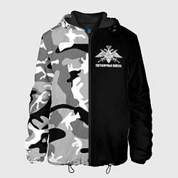 Куртка с капюшоном мужская Пограничные Войска камуфляж, цвет: 3D-черный
