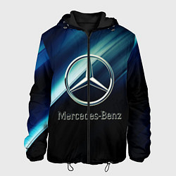 Куртка с капюшоном мужская Mercedes, цвет: 3D-черный