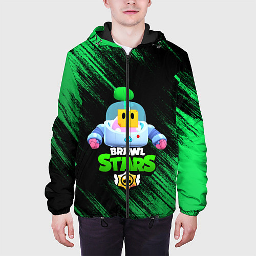 Мужская куртка BRAWL STARS SPROUT / 3D-Черный – фото 3