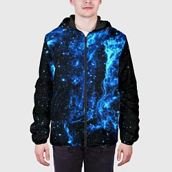 Куртка с капюшоном мужская Туманность Вуаль, цвет: 3D-черный — фото 2