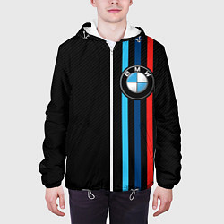 Куртка с капюшоном мужская BMW M SPORT CARBON, цвет: 3D-белый — фото 2