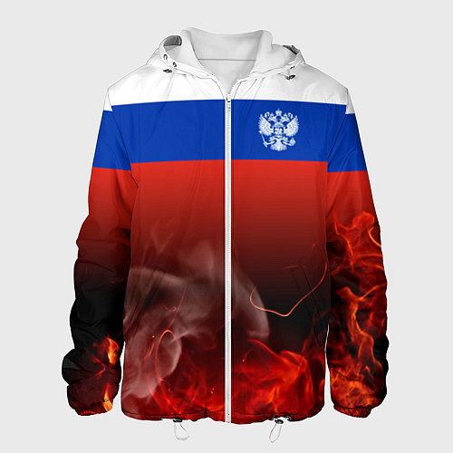 Мужская куртка Россия огонь / 3D-Белый – фото 1