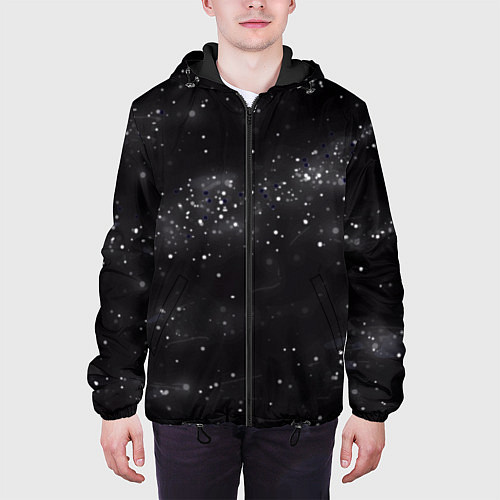 Мужская куртка Галактика / 3D-Черный – фото 3