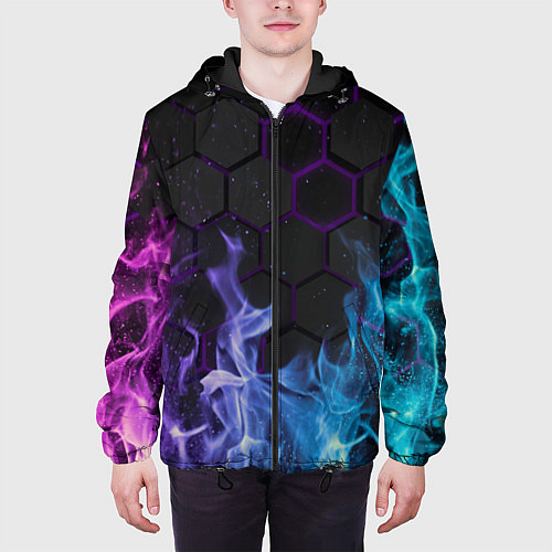 Мужская куртка Fire / 3D-Черный – фото 3