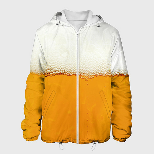 Мужская куртка Я ПИВО! / 3D-Белый – фото 1