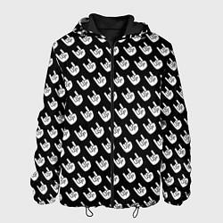 Куртка с капюшоном мужская Паттерн Рок коза, цвет: 3D-черный