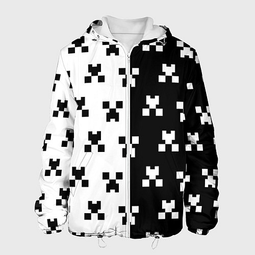 Мужская куртка MINECRAFT CREEPER / 3D-Белый – фото 1