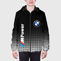 Куртка с капюшоном мужская BMW, цвет: 3D-черный — фото 2