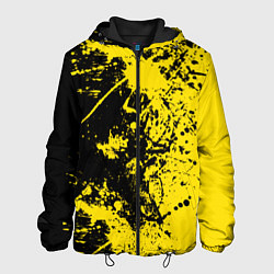 Куртка с капюшоном мужская Ночное солнце, цвет: 3D-черный