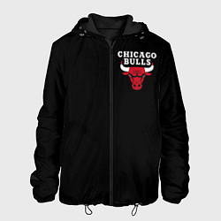 Куртка с капюшоном мужская CHICAGO BULLS, цвет: 3D-черный