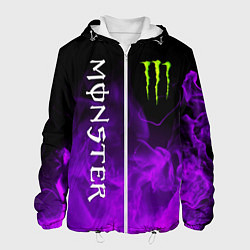 Куртка с капюшоном мужская MONSTER ENERGY, цвет: 3D-белый