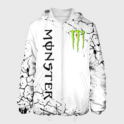 Куртка с капюшоном мужская MONSTER ENERGY, цвет: 3D-белый