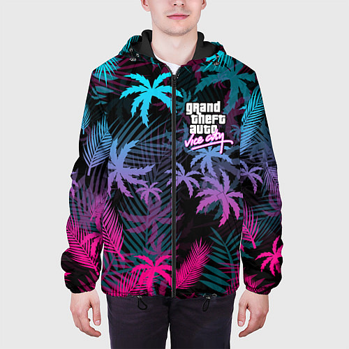 Мужская куртка GTA VICE CITY / 3D-Черный – фото 3