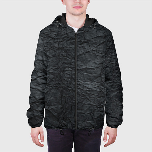 Мужская куртка Черная Бумага / 3D-Черный – фото 3