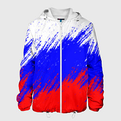 Куртка с капюшоном мужская Россия, цвет: 3D-белый