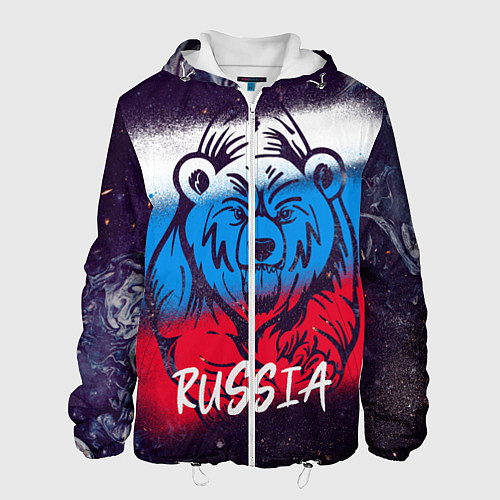 Мужская куртка Russia Bear / 3D-Белый – фото 1