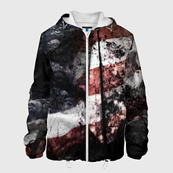 Куртка с капюшоном мужская США, цвет: 3D-белый