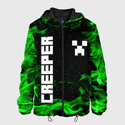 Куртка с капюшоном мужская MINECRAFT CREEPER, цвет: 3D-черный