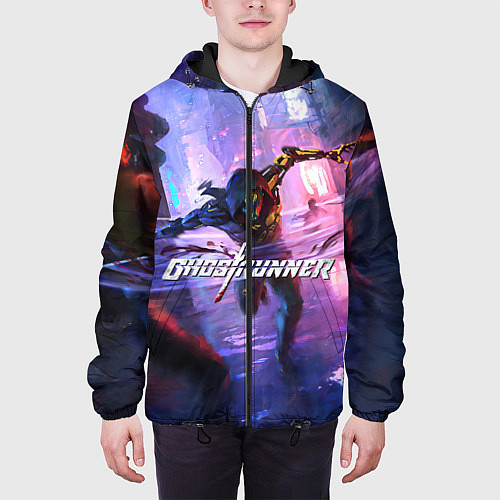 Мужская куртка Ghostrunner / 3D-Черный – фото 3