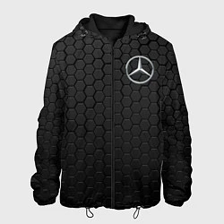 Куртка с капюшоном мужская MERCEDES-BENZ AMG, цвет: 3D-черный