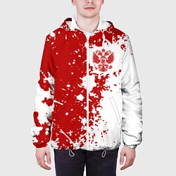 Куртка с капюшоном мужская Россия, цвет: 3D-белый — фото 2