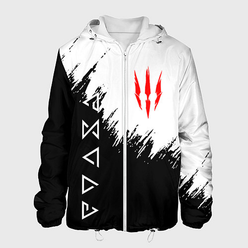 Мужская куртка The Witcher / 3D-Белый – фото 1