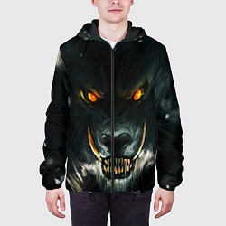 Куртка с капюшоном мужская ДИКИЙ ВОЛК D, цвет: 3D-черный — фото 2