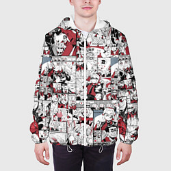 Куртка с капюшоном мужская HELLTAKER, цвет: 3D-белый — фото 2