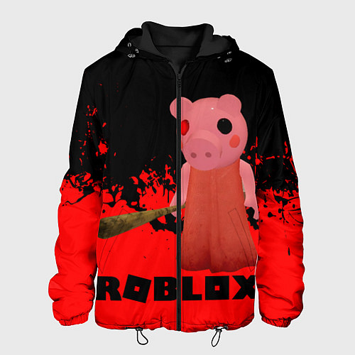 Мужская куртка Roblox Piggy / 3D-Черный – фото 1