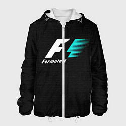 Куртка с капюшоном мужская Formula 1, цвет: 3D-белый