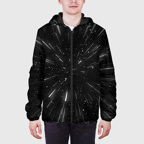 Мужская куртка 3D, Космос / 3D-Черный – фото 3