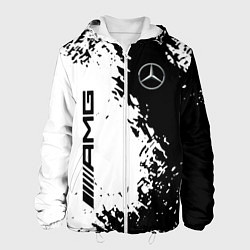 Куртка с капюшоном мужская MERCEDES, цвет: 3D-белый