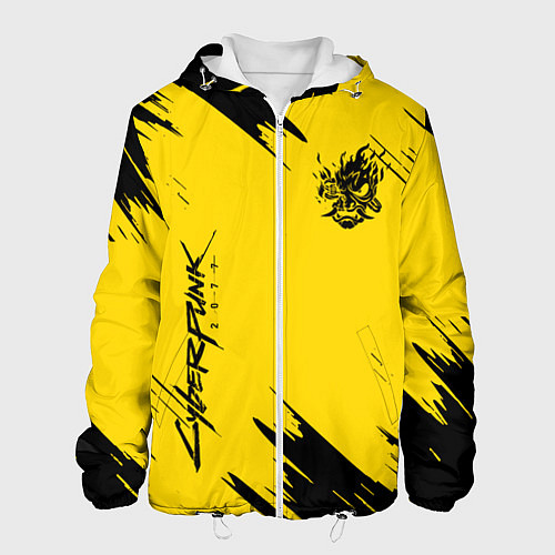 Мужская куртка CYBERPUNK 2077 / 3D-Белый – фото 1