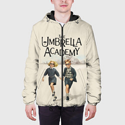 Куртка с капюшоном мужская The umbrella academy, цвет: 3D-черный — фото 2