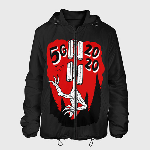 Мужская куртка Сиреноголовый / 3D-Черный – фото 1