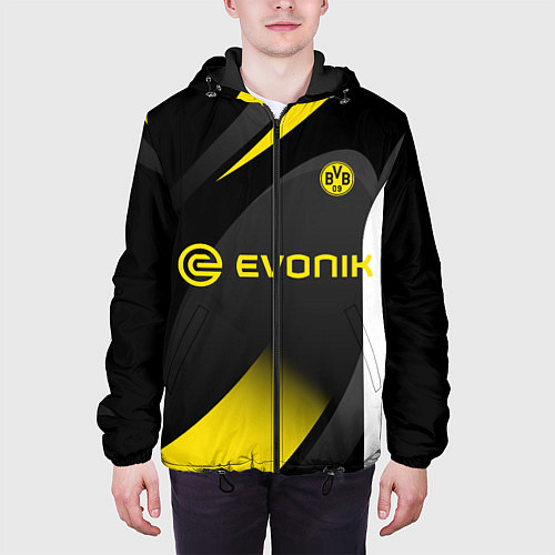 Мужская куртка BORUSSIA DORTMUND / 3D-Черный – фото 3