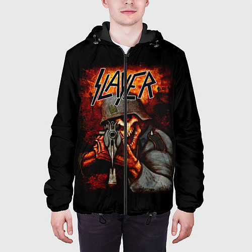 Мужская куртка Slayer / 3D-Черный – фото 3